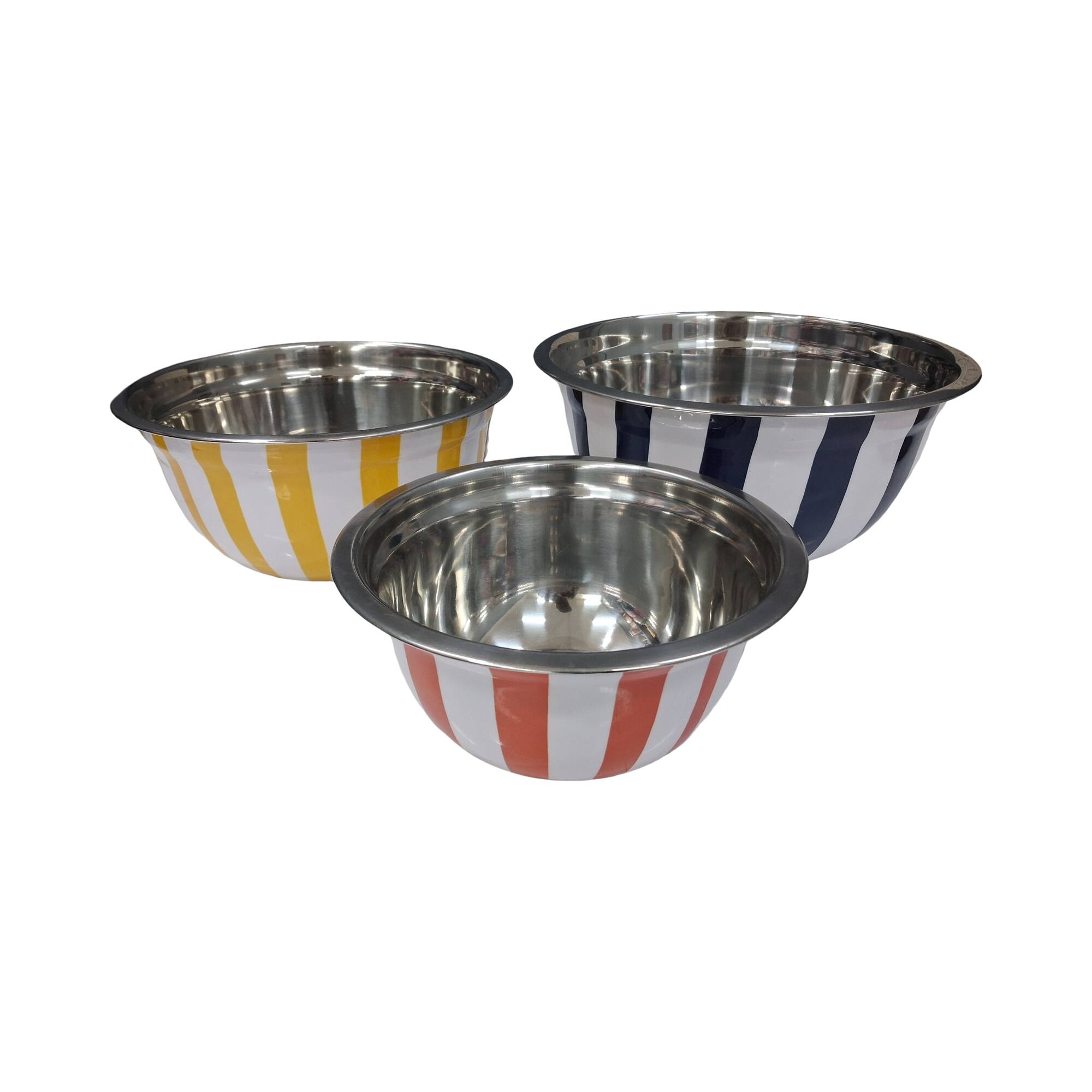 Stripe Enamel Bowl Set, 3ct. by Ashland®